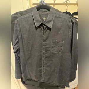 Fendi Men’s Button-down in Navy Size 40